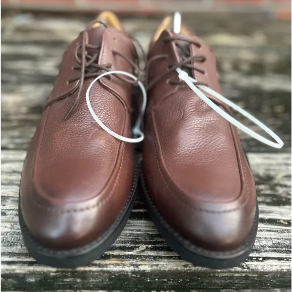 NWOB Marc Joseph New York Hand Crafted in Brazil Brown Leather Dress Shoes Sz 11 - Picture 10 of 14